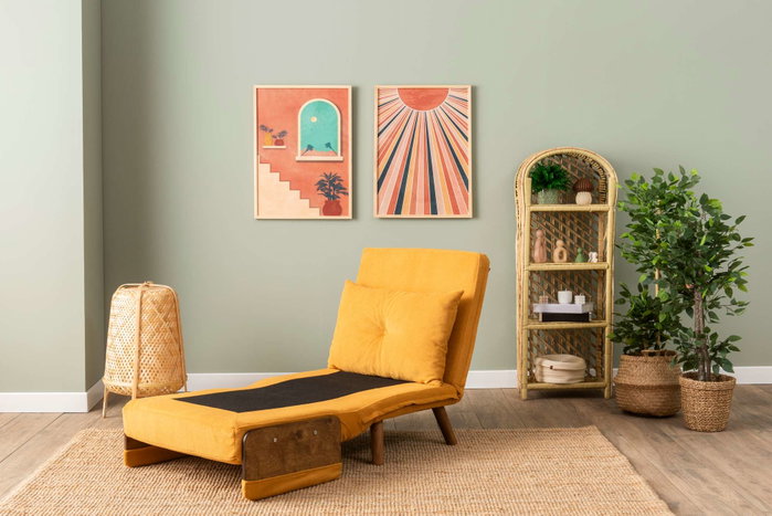 Atelier Del Sofa Cosmo Single - Amarillo Mostaza
